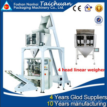 Multi-function 4 head linear weigher high accuracy full automatic good quality vertical sugar packing machine TCLB-420FZ